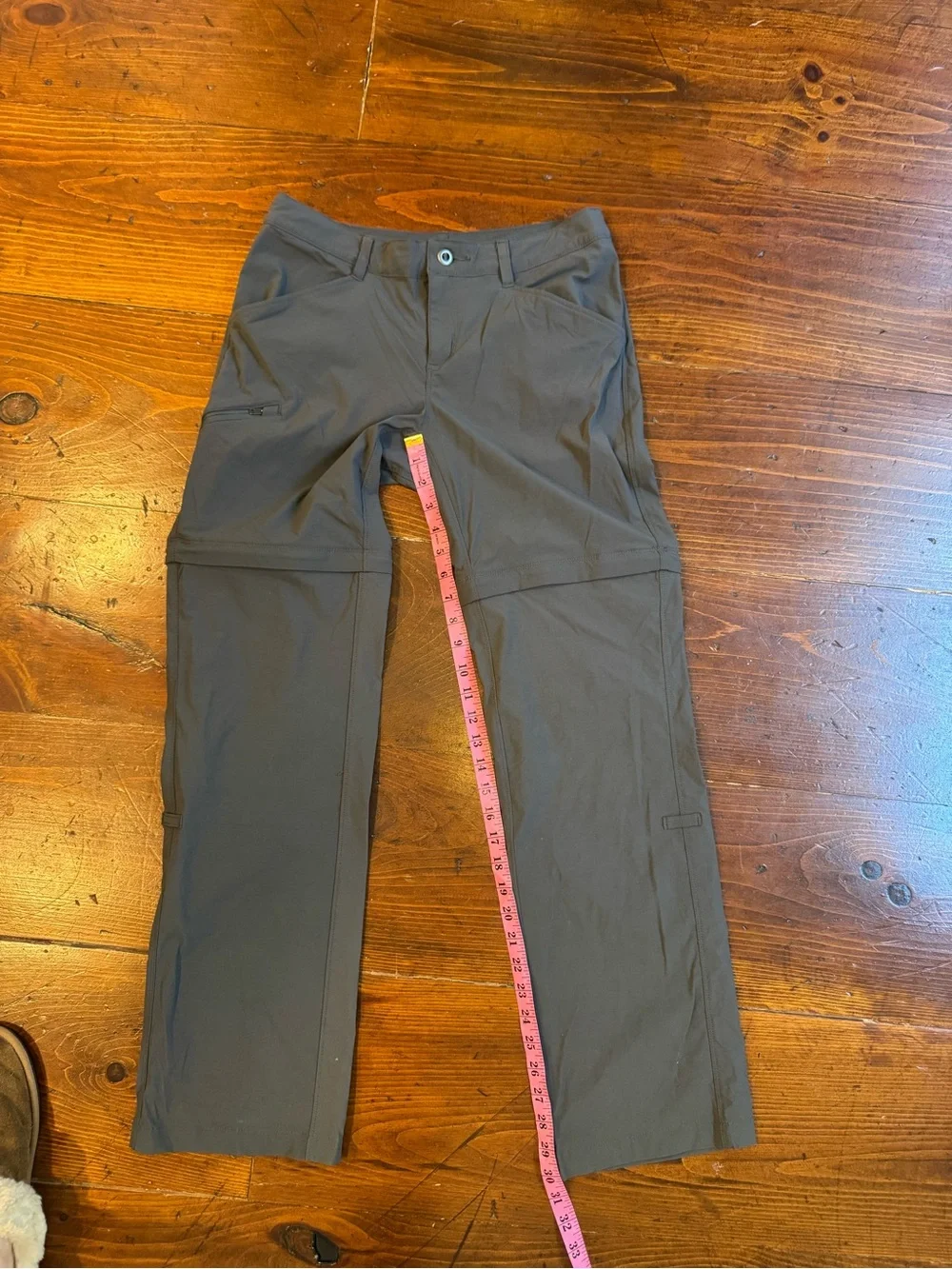 Patagonia Women's Quandary Convertible Pants (3 ways) Color-Forge Grey. Size 6